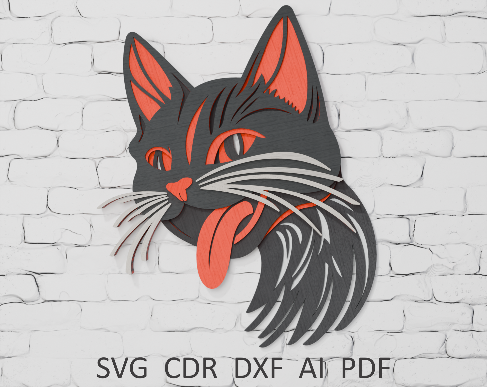 layered-cat-tongue-out-vector-file-for-xtool-laser-cutting
