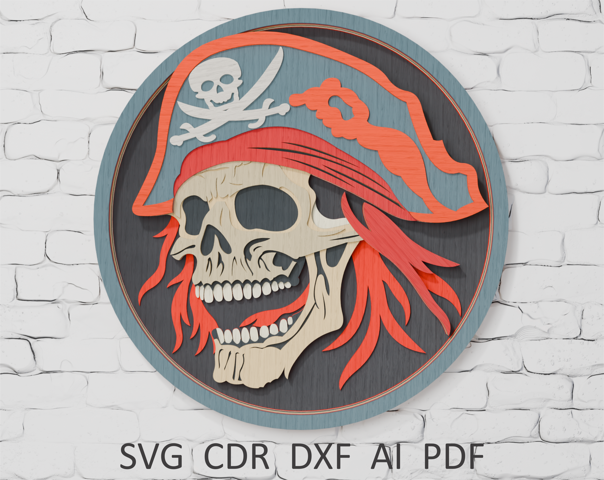 layered-pirate-skull-vector-file-for-xtool-laser-cutting