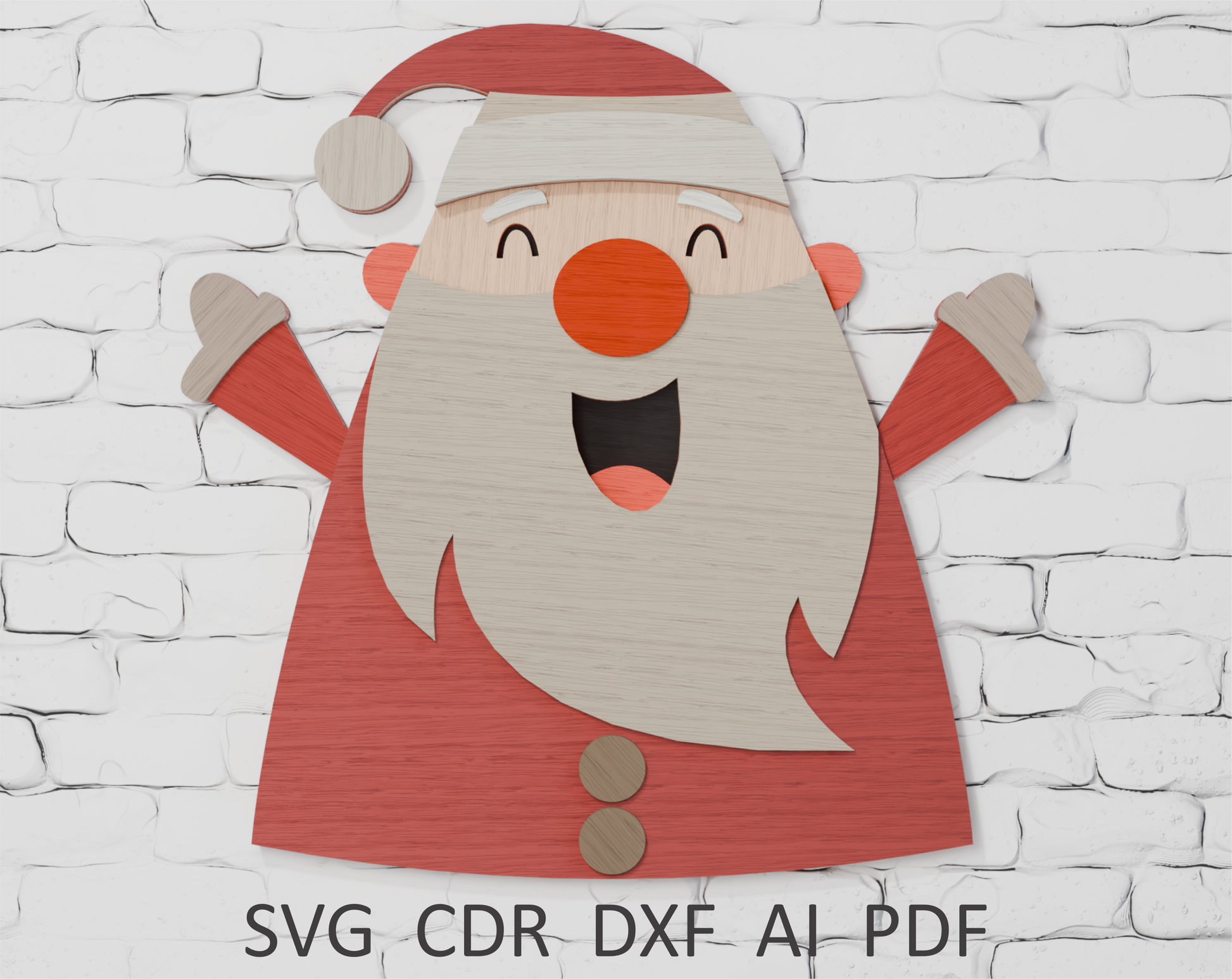 layered-santa-raising-hands-vector-file-for-xtool-laser-cutting