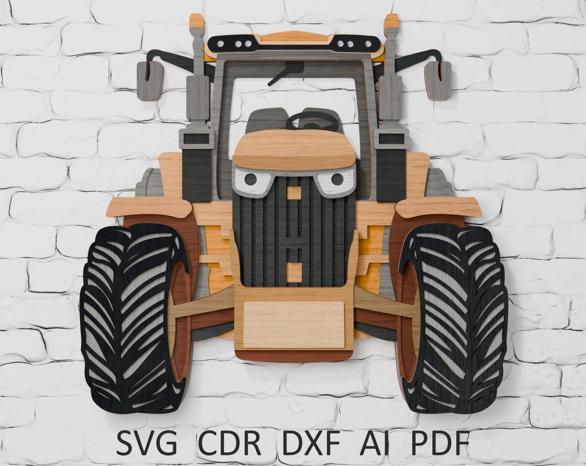 layered-tractor-vector-file-for-xtool-laser-cutting