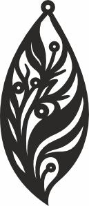 leaf laser cut vector design