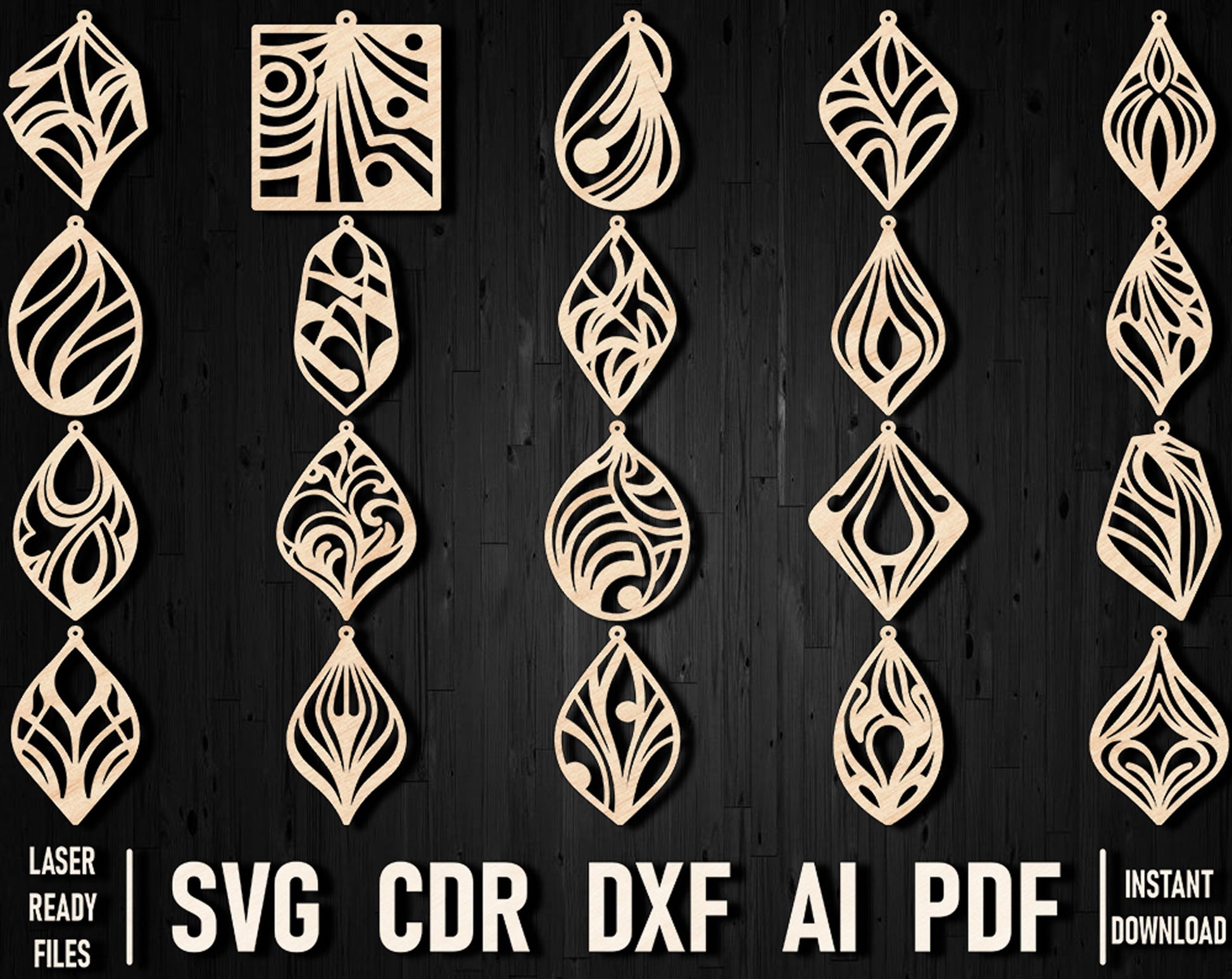 minimalist laser cut jewelry