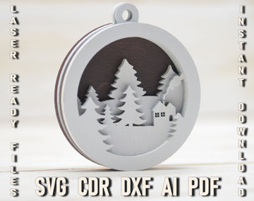 multi layer christmas ornament