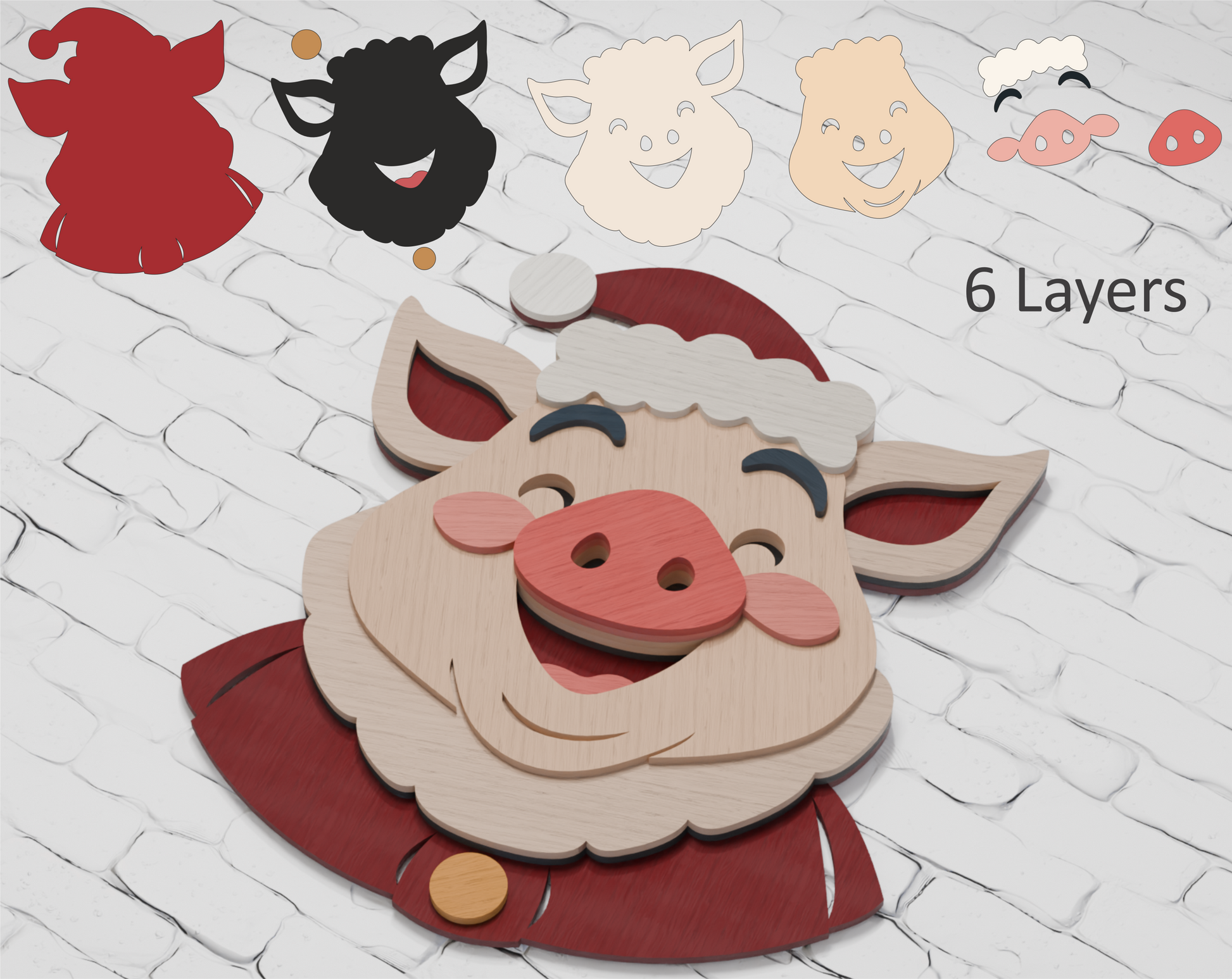 multilayer-pig-in-santa-hat-svg-for-cricut-and-glowforge
