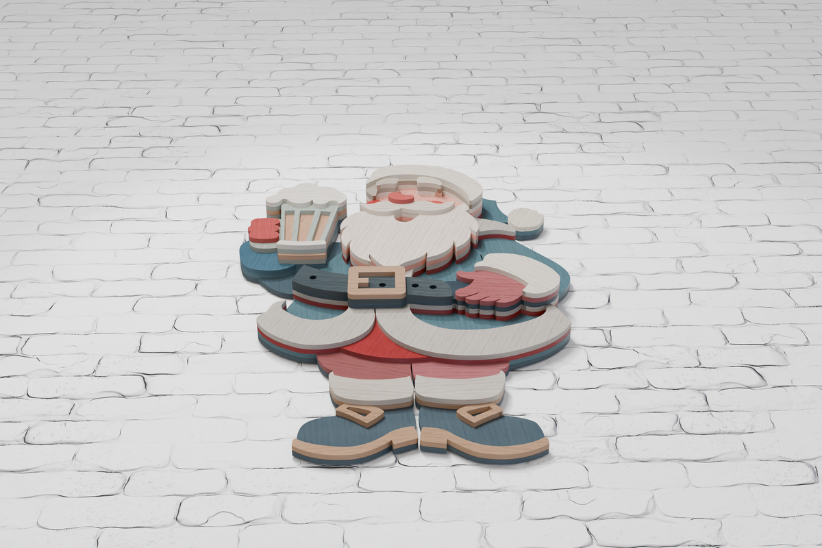 multilayer-santa-drinking-beer-svg-cut-file-for-plywood