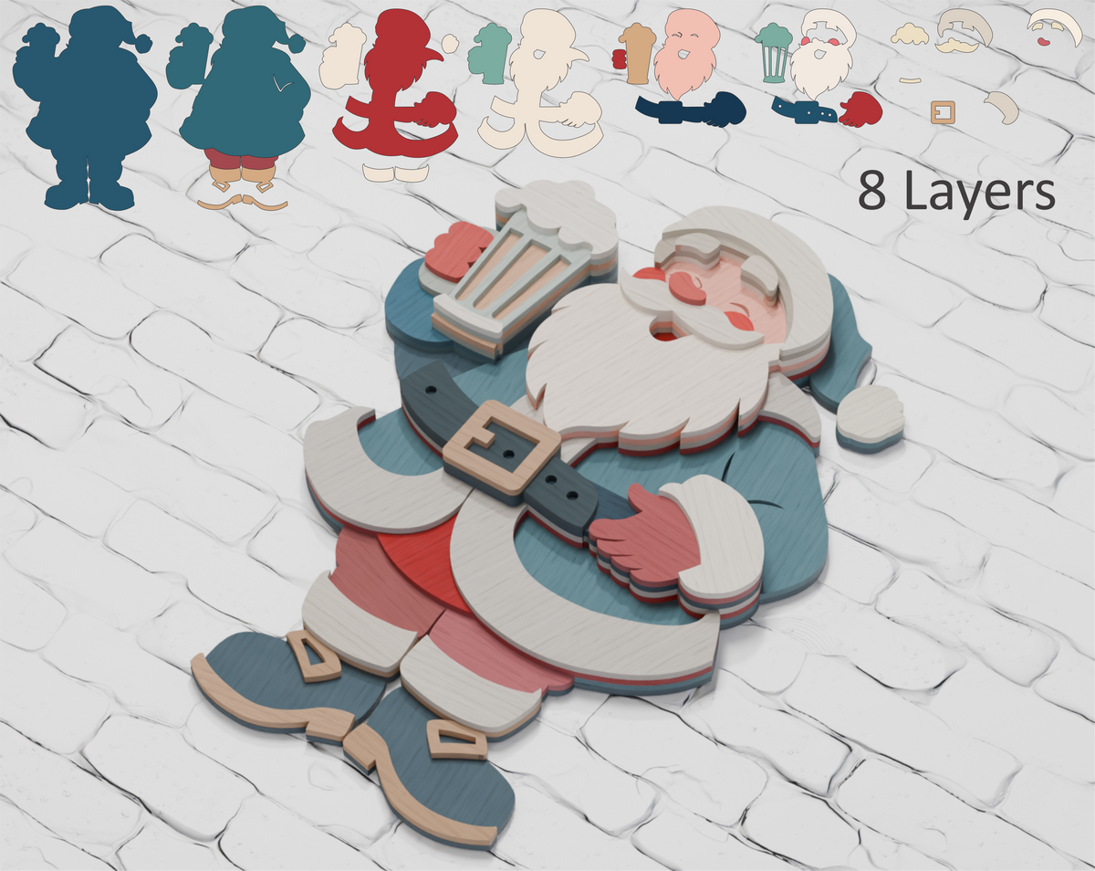 multilayer-santa-drinking-beer-svg-for-cricut-and-glowforge