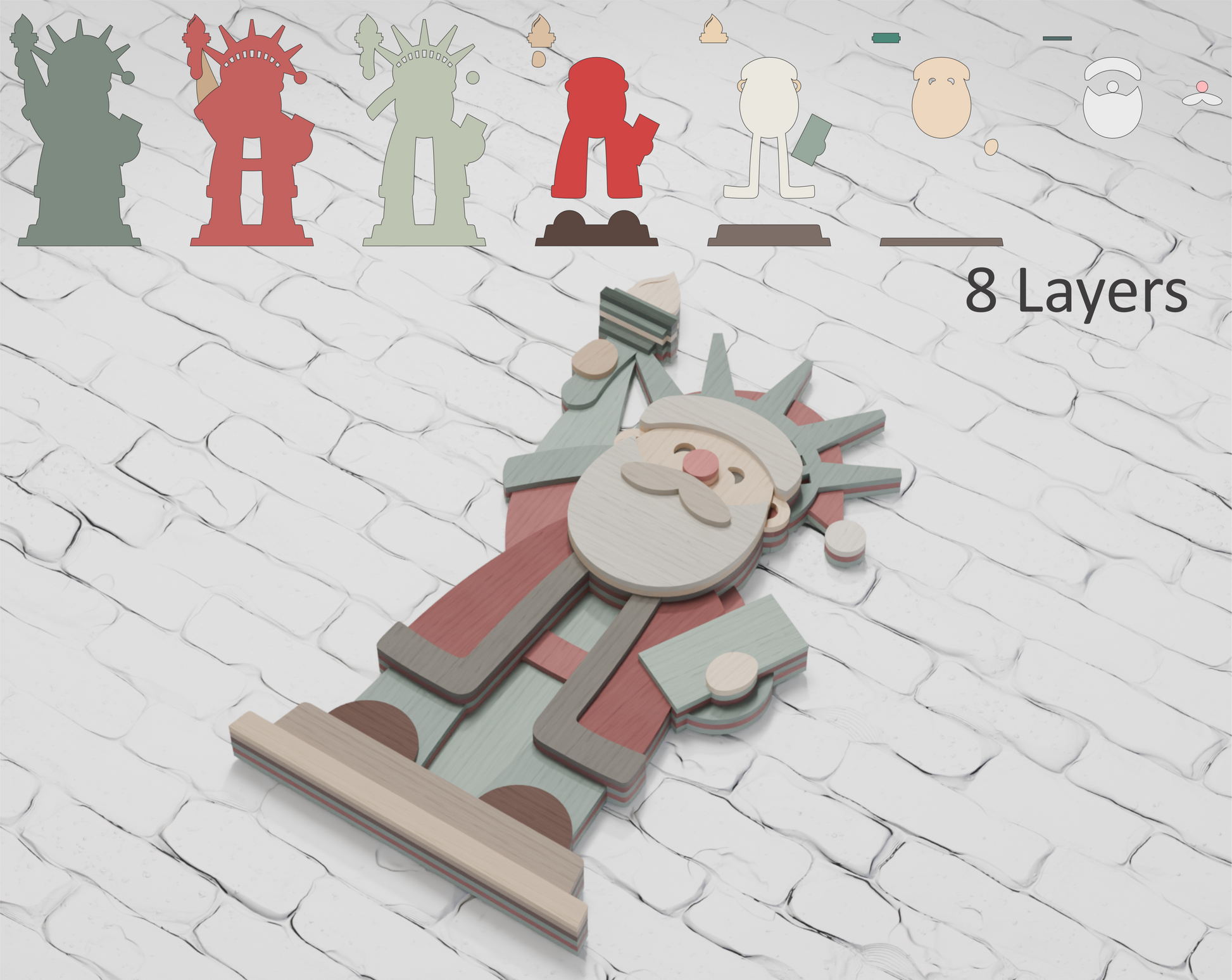 multilayer-santa-statue-of-liberty-svg-for-cricut-and-glowforge