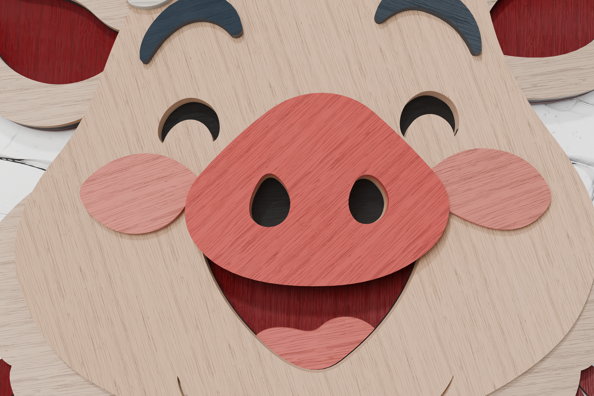 pig-christmas-santa-hat-holiday-multilayer-vector-design-svg-dxf-cdr-ai