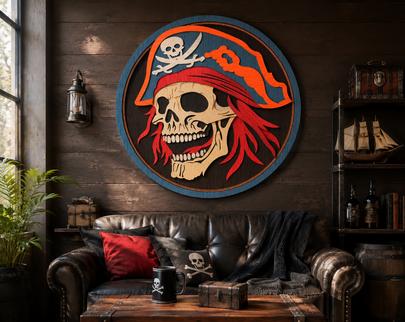 pirate-skull-3d-paper-shadow-box-template-svg-dxf