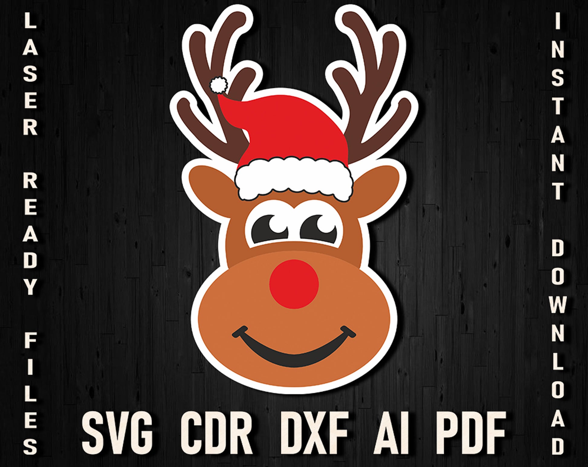 rudolph the red nosed svg