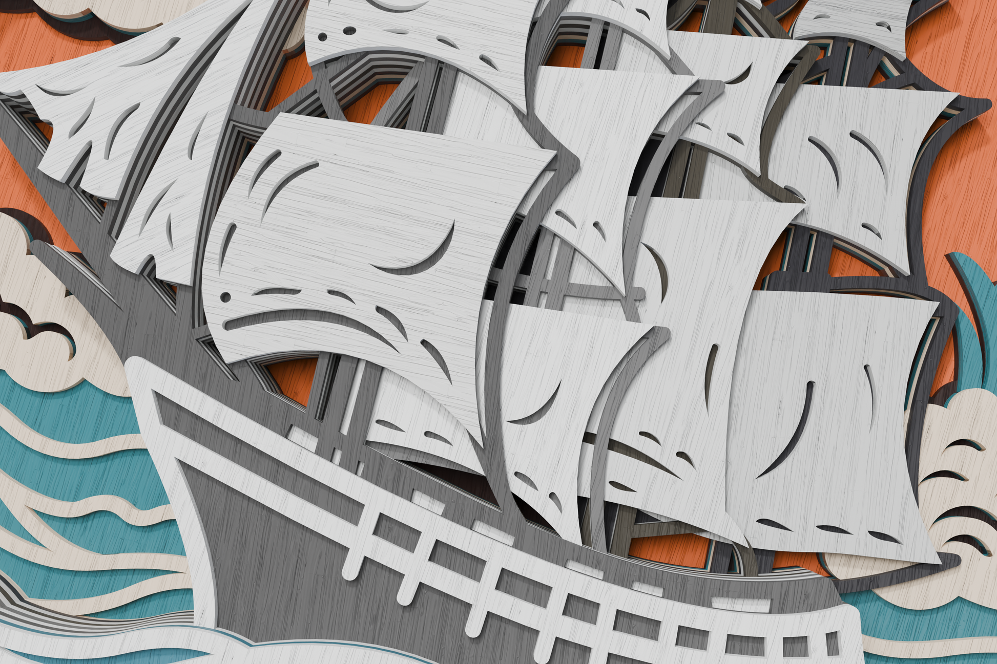 sailing-ship-multilayer-vector-design-svg-dxf-cdr-ai