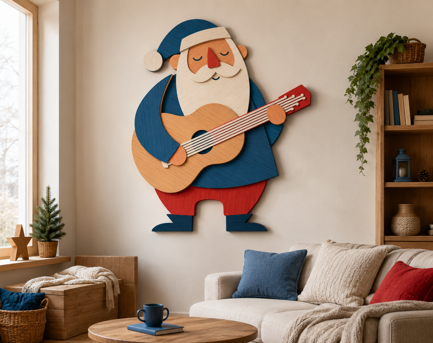 santa-playing-guitar-3d-paper-shadow-box-template-svg-dxf
