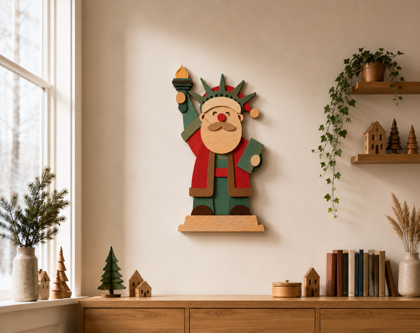 santa-statue-of-liberty-3d-paper-shadow-box-template-svg-dxf
