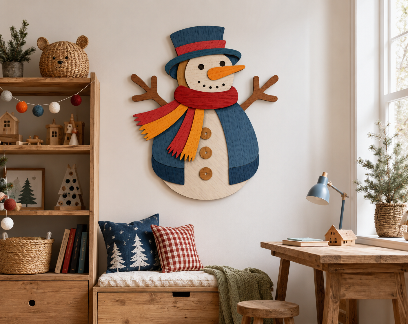 snowman-3d-paper-shadow-box-template-svg-dxf