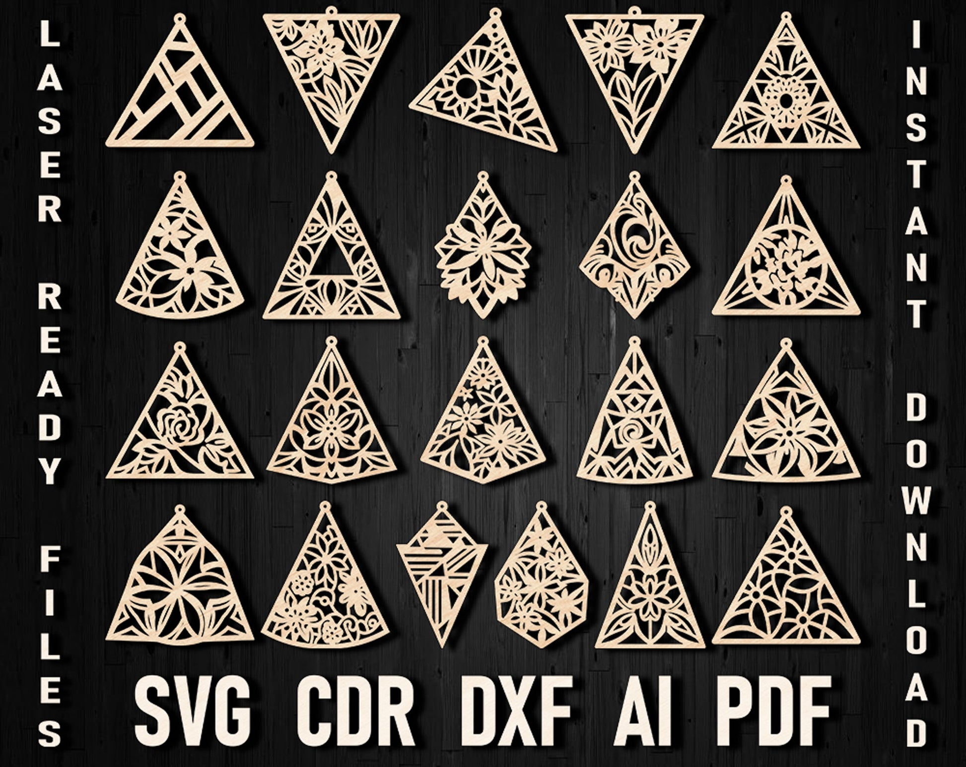 triangle cricut vector svg design