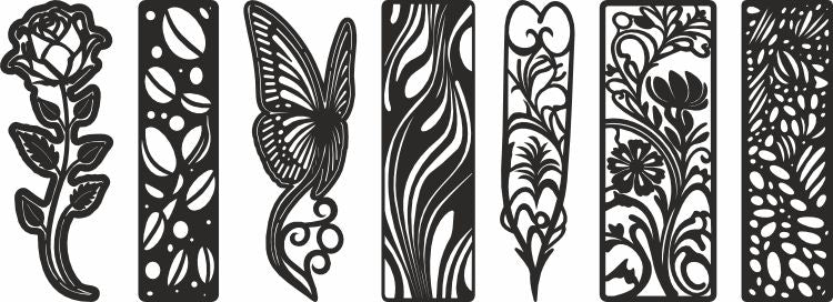 vector butterfly bookmark design