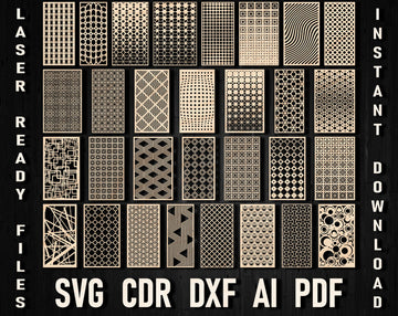 Room Divider Wall Panel Pattern Svg For Glowforge And Laser Cutting File