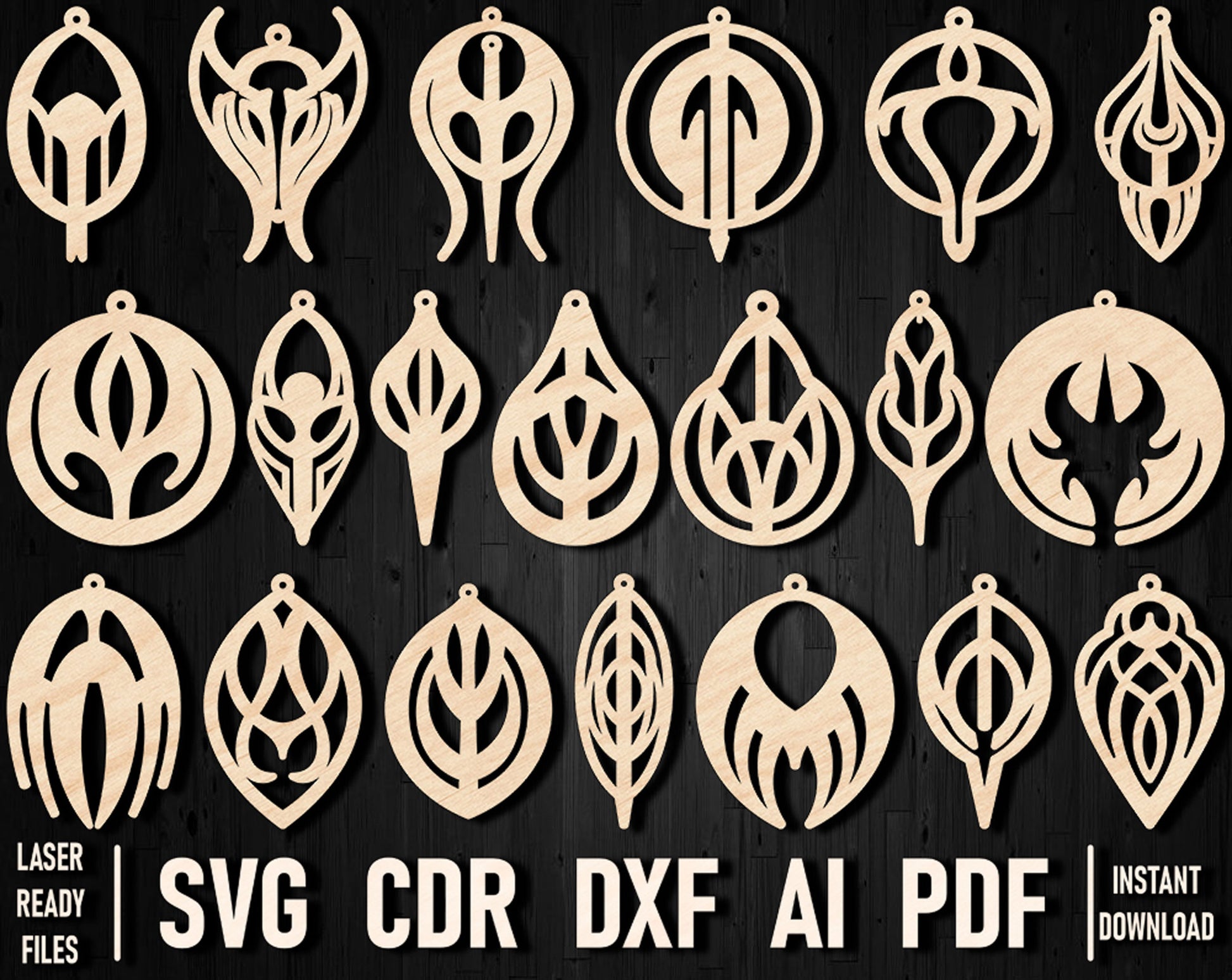 wooden goth template svg files