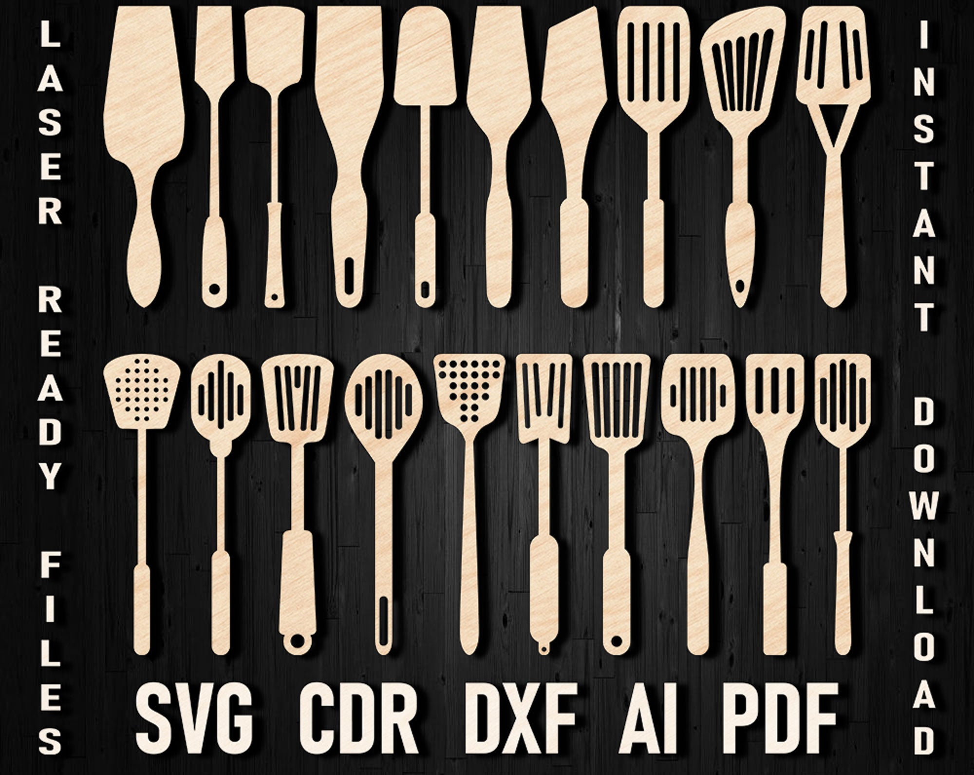 wooden spatula svg