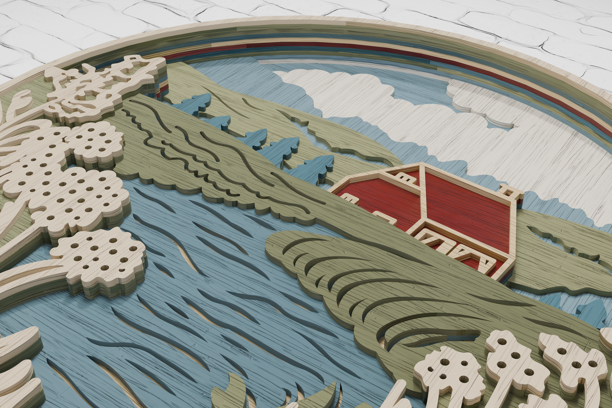 xTool-Laser-Cut-Farmhouse-River-Multilayer