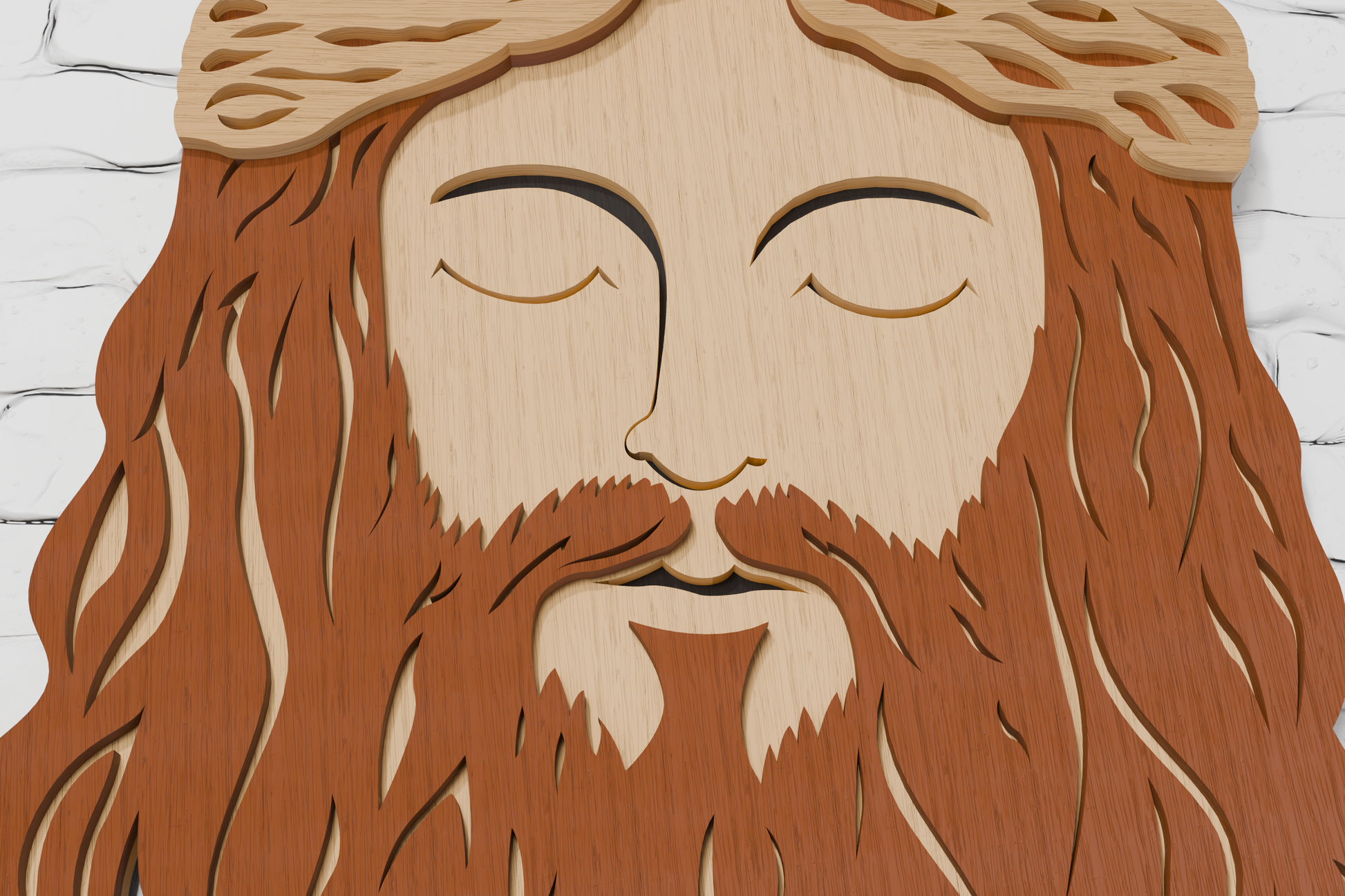 xTool-Laser-Cut-Jesus-Head-Multilayer