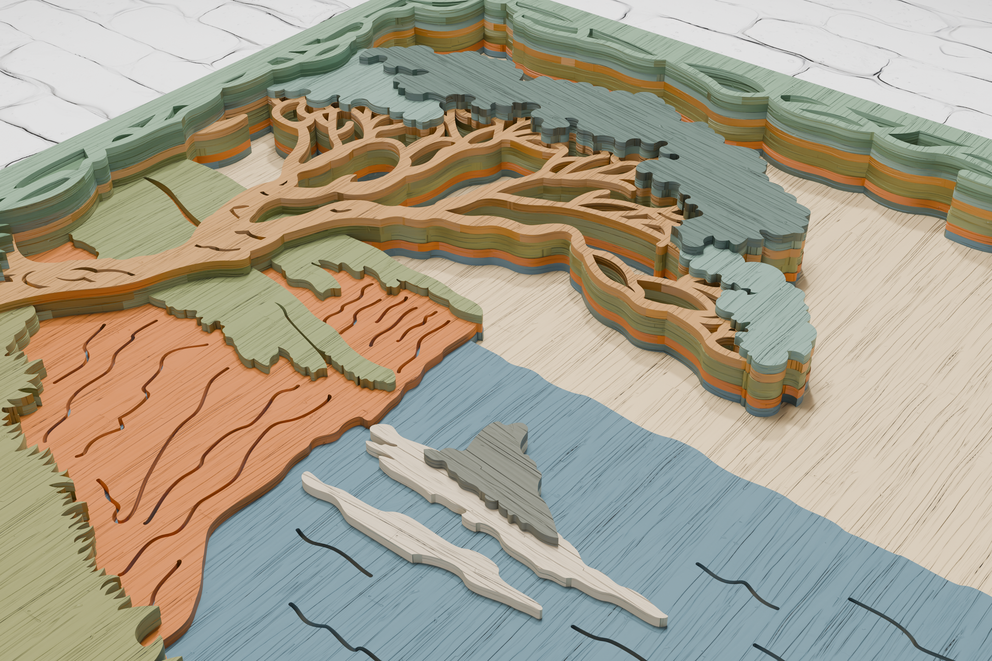 xTool-Laser-Cut-Ocean-Seascape-Multilayer