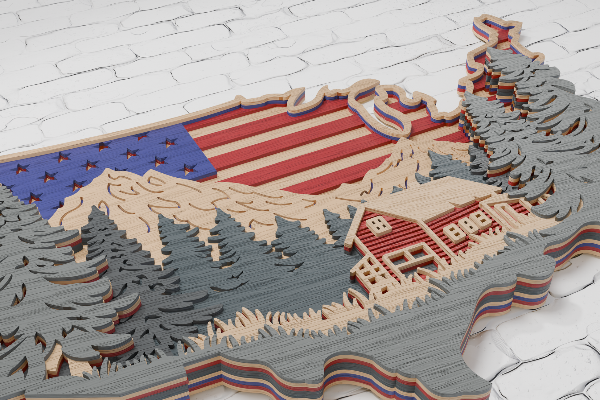 xTool-Laser-Cut-US-Map-Farm-Multilayer