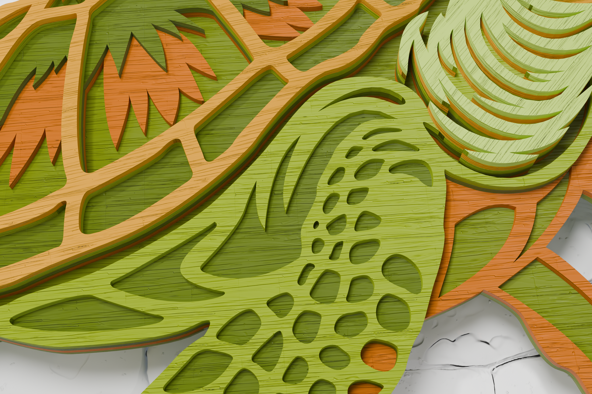 xTool sea turtle layered mandala paper cut

