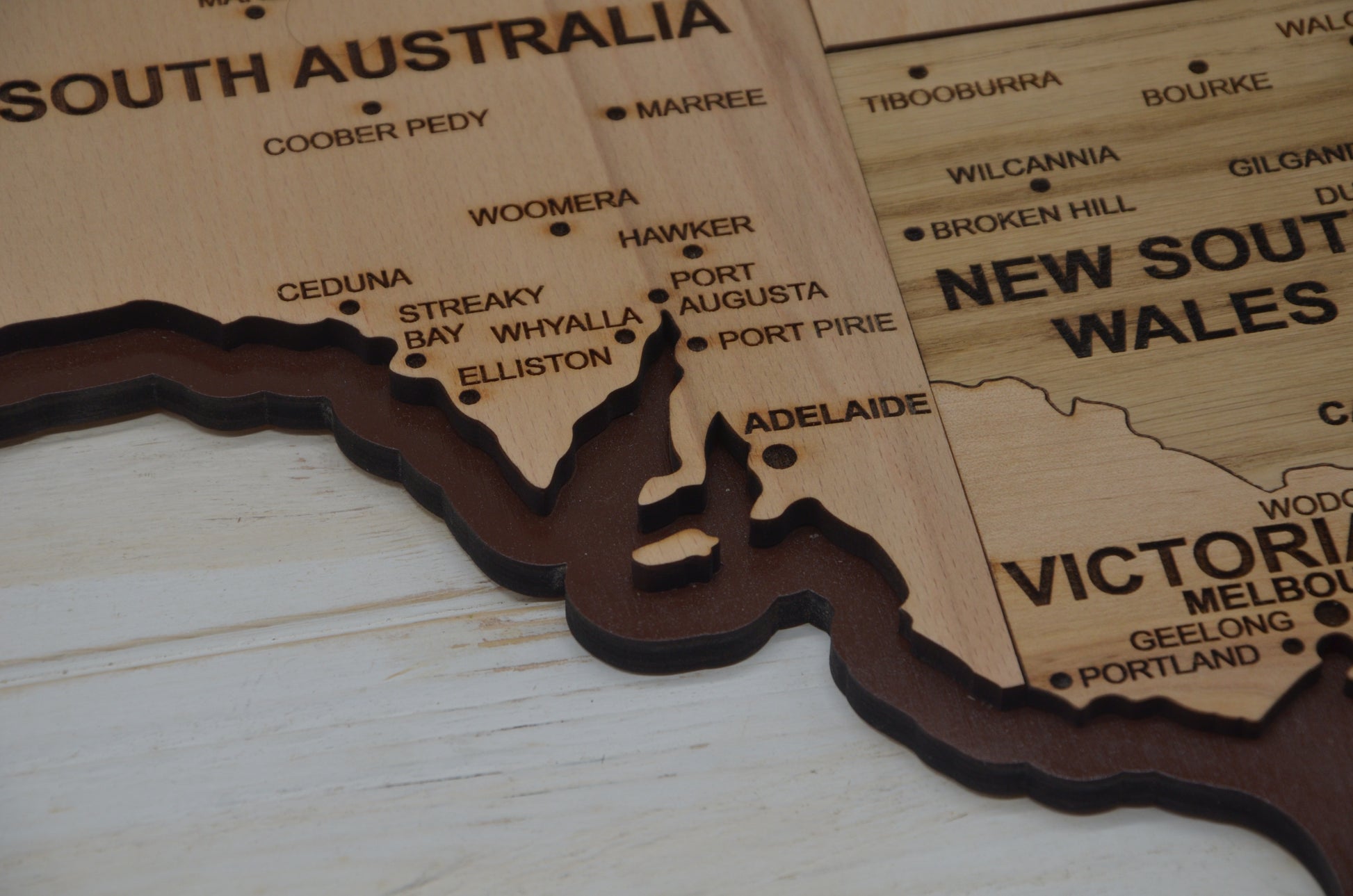 Australia Wooden Map Svg