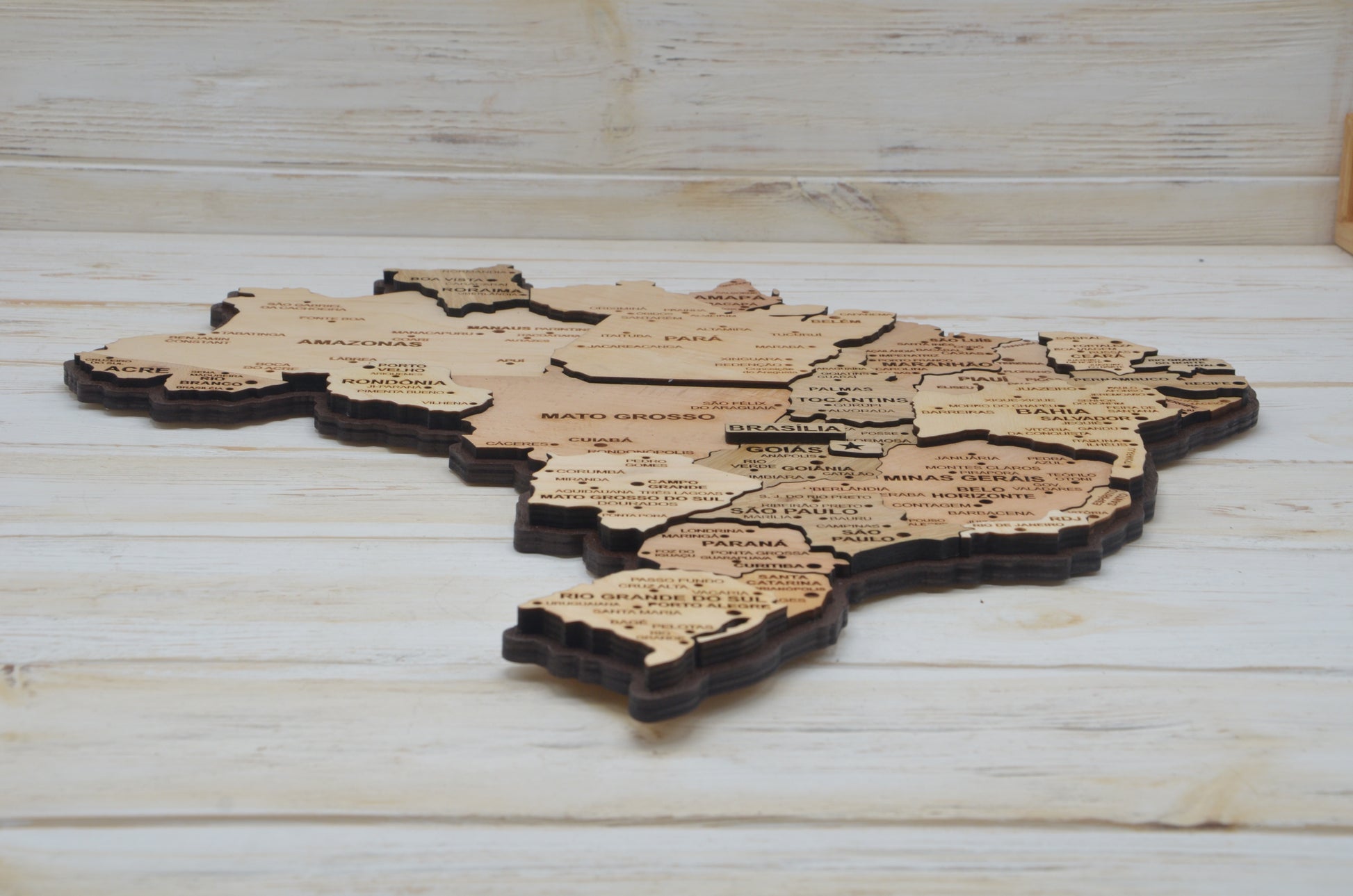 Brazil Map Plywood Svg