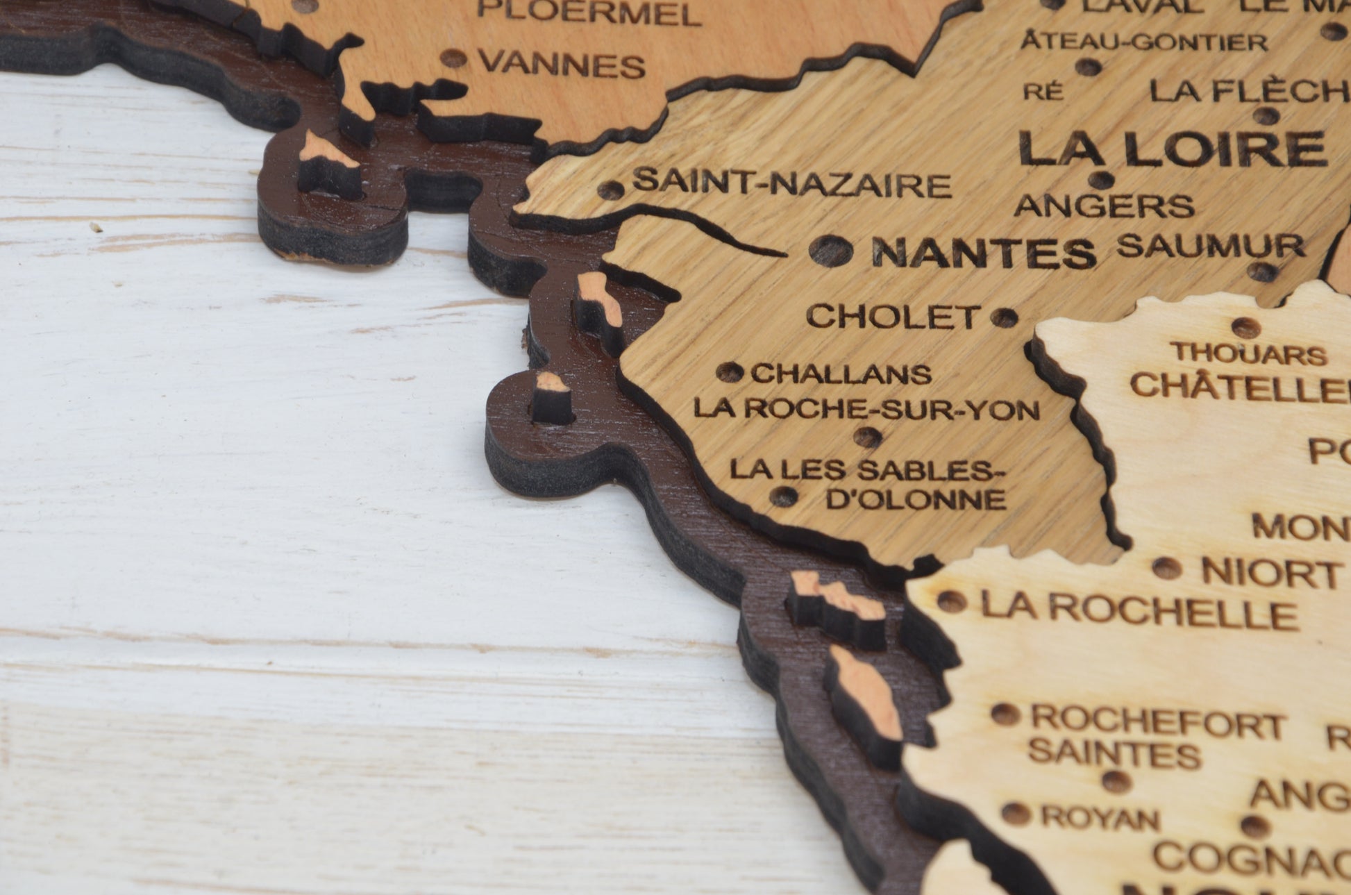 France Wooden Map PDF