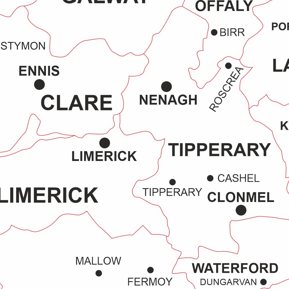 Ireland Part Map