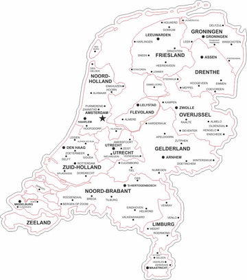 Netherlands Cdr Laser Map