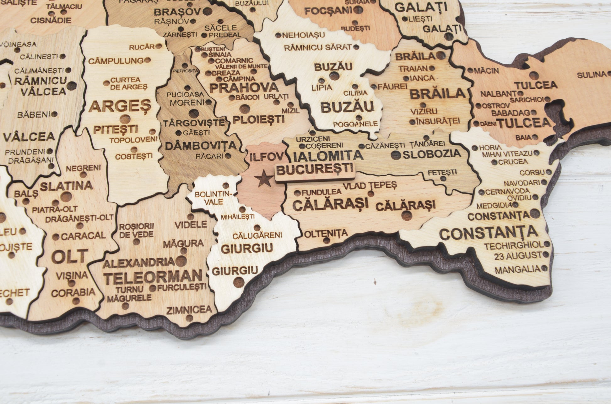 Romania Wooden Map Dxf