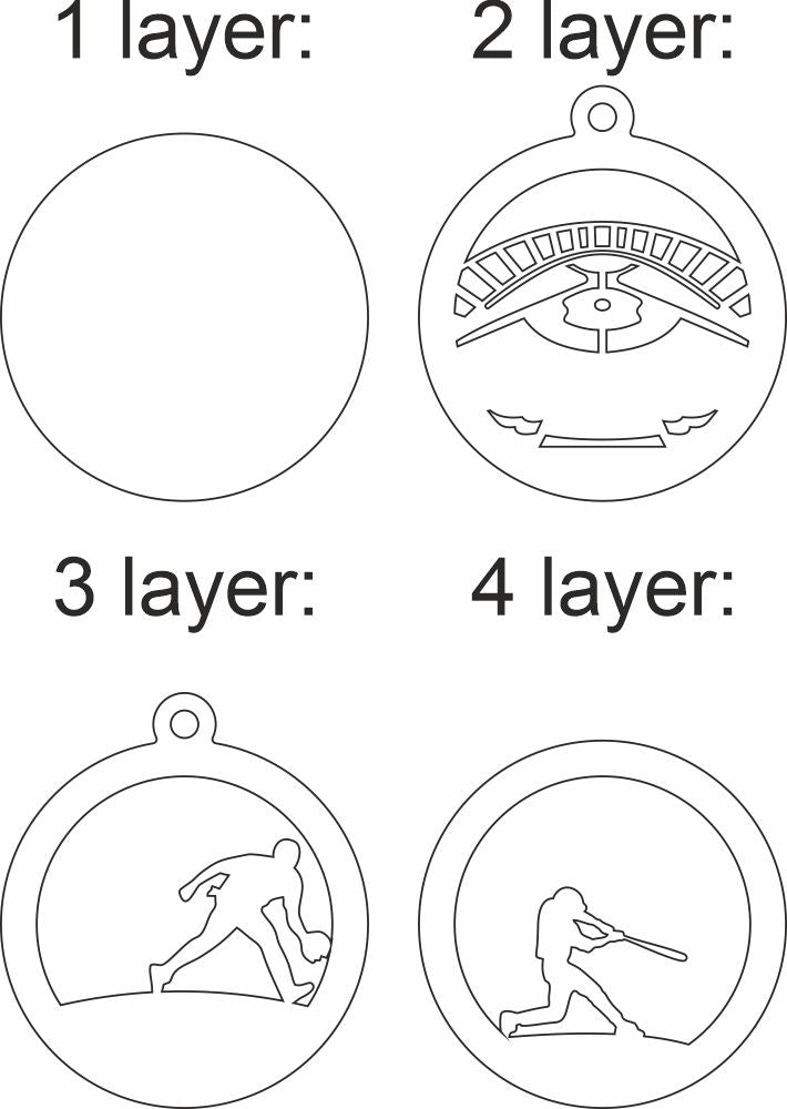 baseball pitcher christmas silhouette