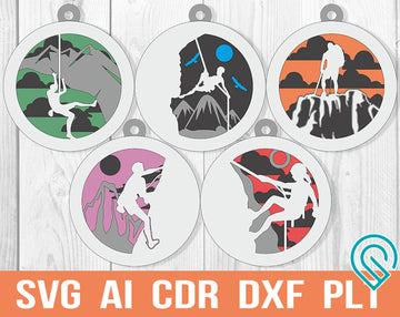 climbing svg christmas files for glowforge