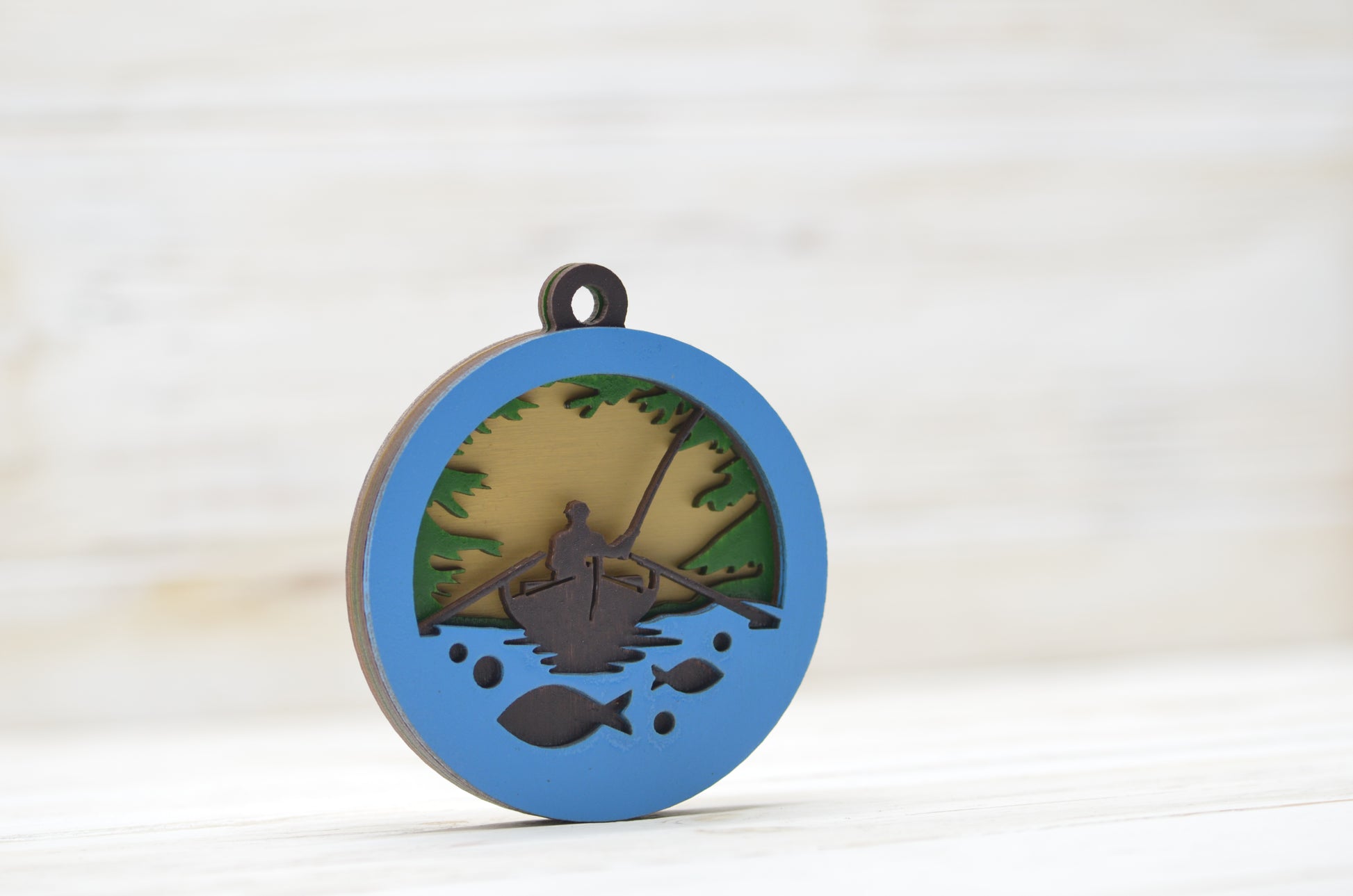 fishing boat christmas toy svg