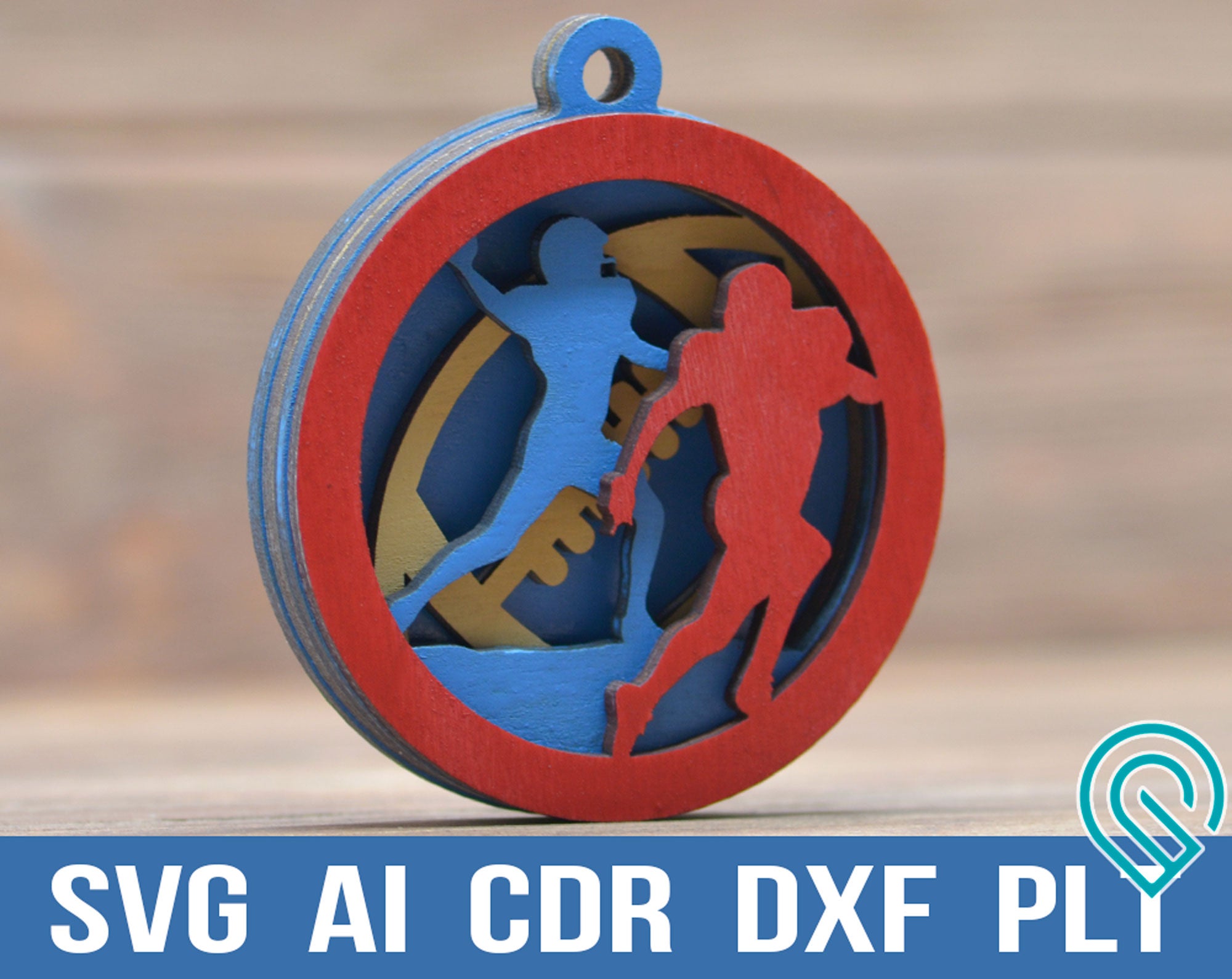 football christmas ornament