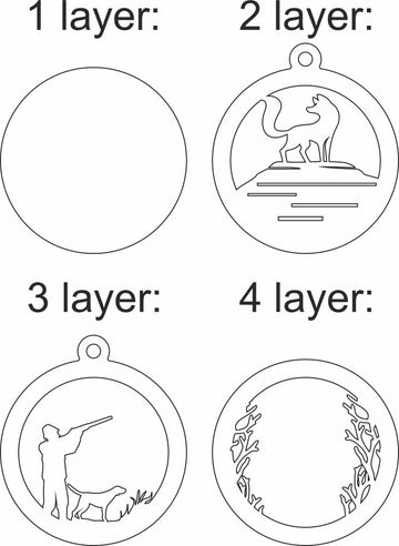 Hunting Bundle Christmas Svg Laser Cutting Files