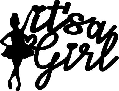 its a girl svg