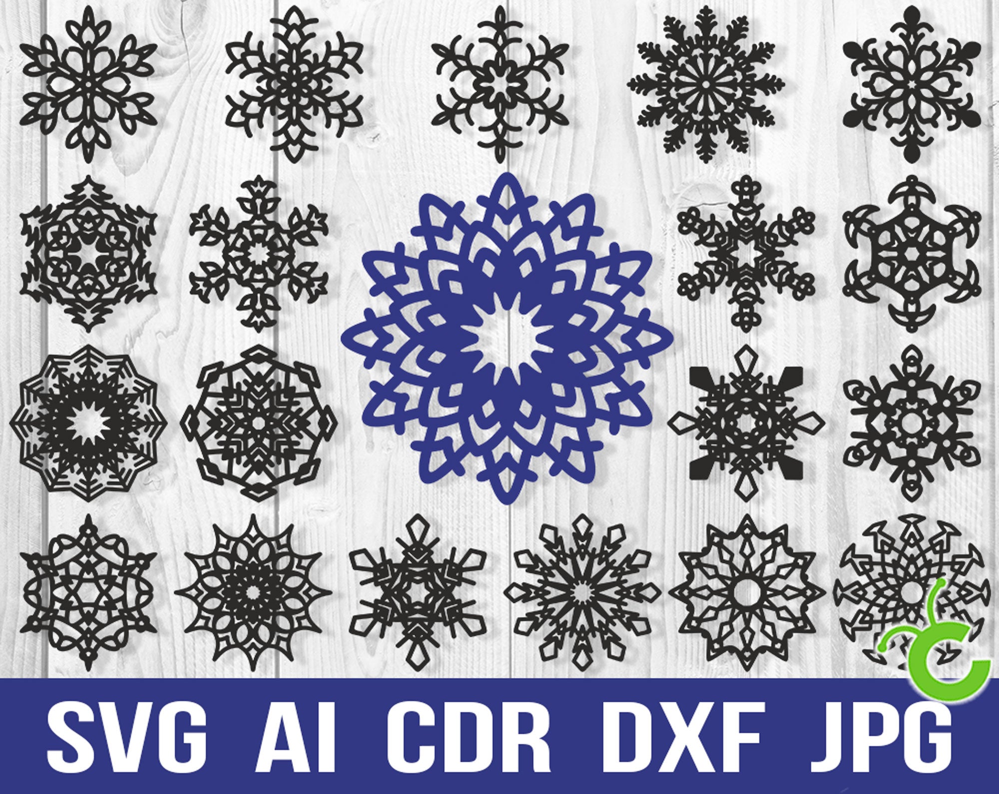 laser cut snowflake ornaments