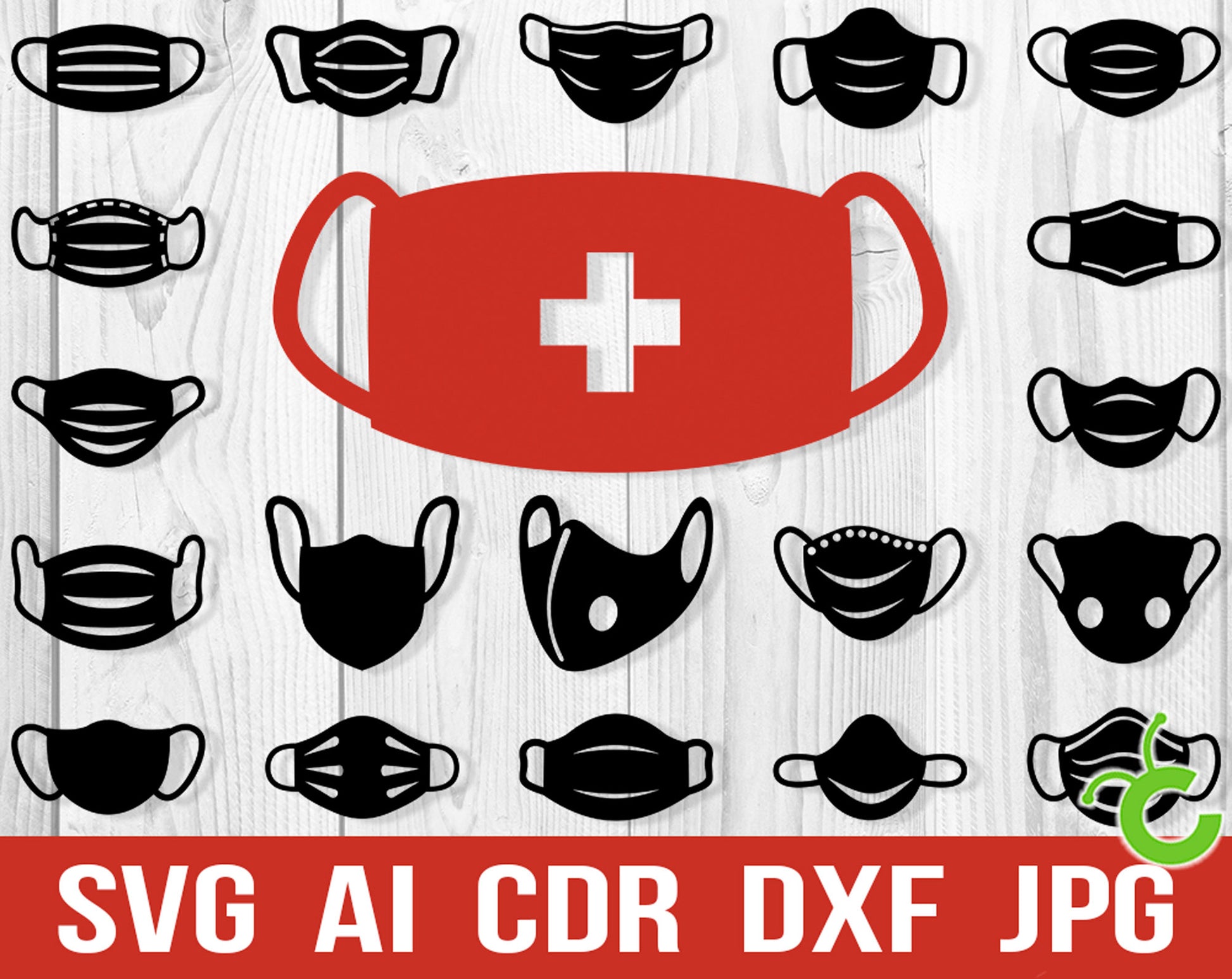 medical mask svg bundle