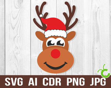rudolph the red nosed svg