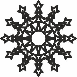 snowflake idea dxf cutting