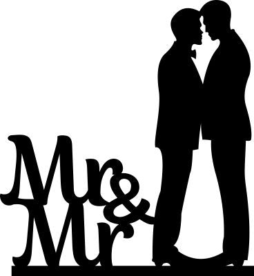 two boys cake topper