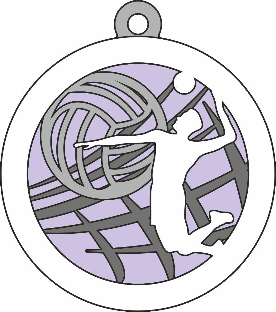 volleyball layered cut files